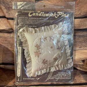 Paragon Candlewick Plus Kit 0339 "Grapevine" Pillow Embroidery Kit Vintage New